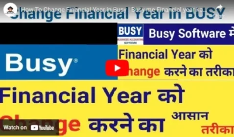 How To Change Financial Year in BUSY