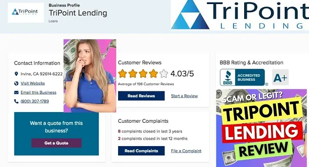 Tripoint Lending Personal Loans Reviews