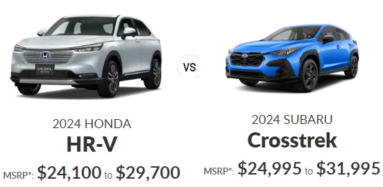 Honda HR-V vs. Subaru Crosstrek