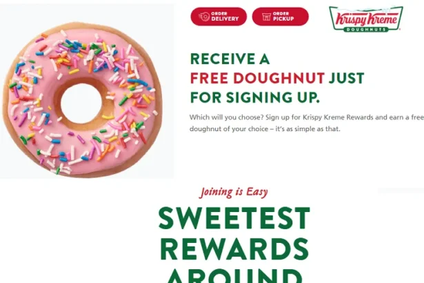 How to get krispy kreme free donuts