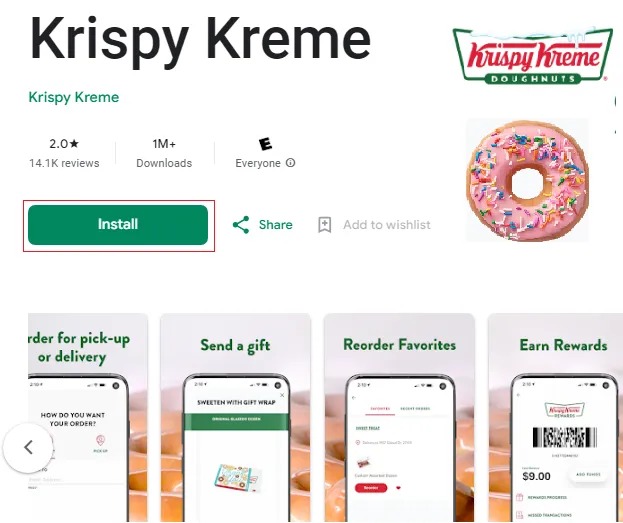 download Krispy Kreme app